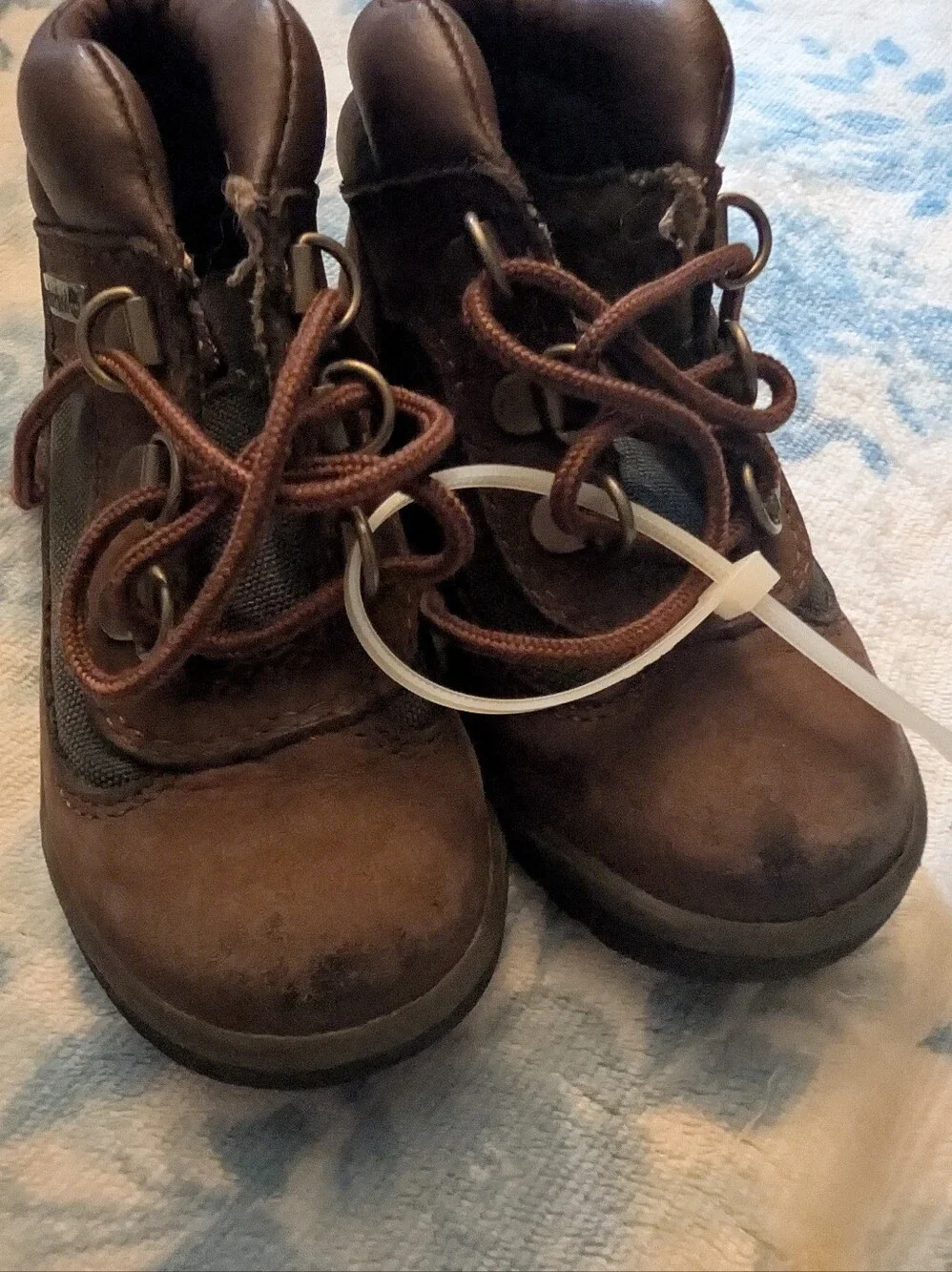 Timberland Kids Brown Leather Lace-Up Boots